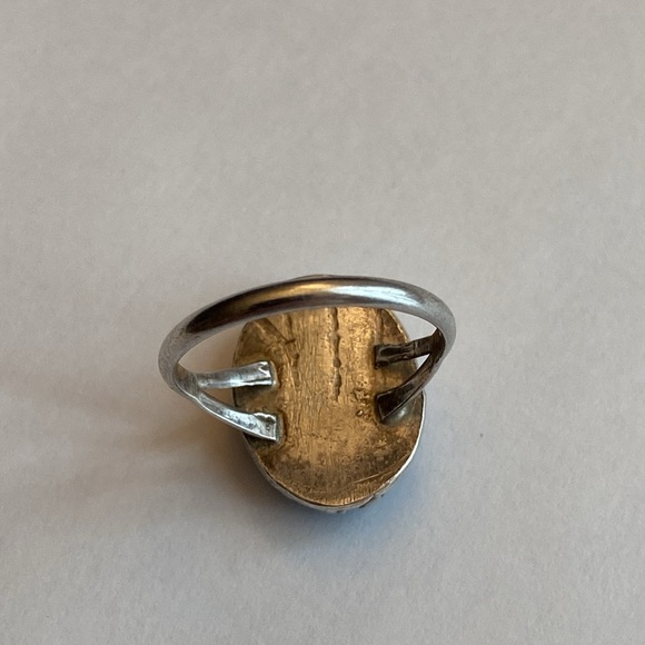 Victorian sterling Robin’s Egg ring - Picture 11 of 17